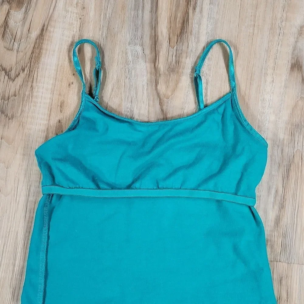 🩵Justice Teal Built-in Bra Sleeveless Top Youth Size 12